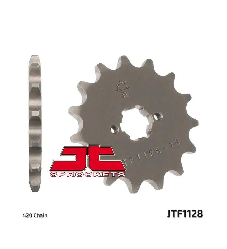 Pignon JT SPROCKETS 11 dents acier pas 420 type 1128 APRILIA / GILERA / DERBI Prix Promo