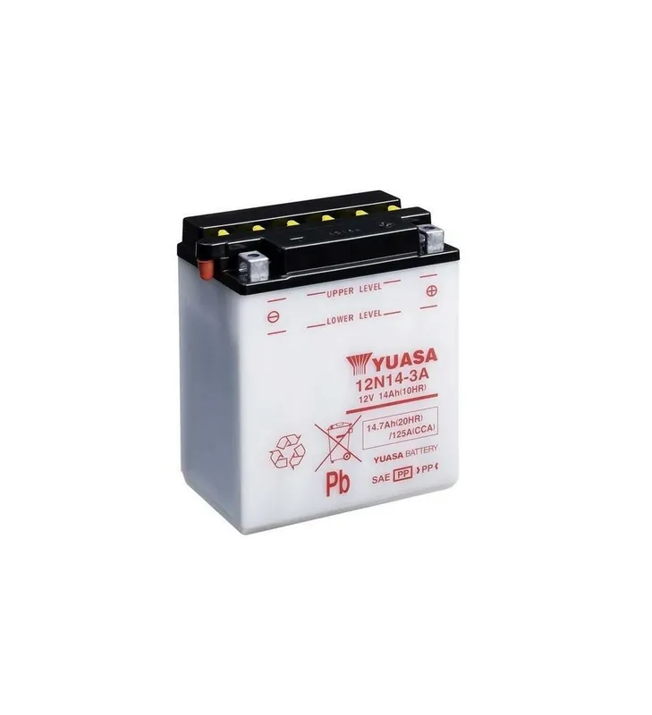BATTERIE YUASA 12N14-3A CONVENTIONNELLE Offre Spéciale