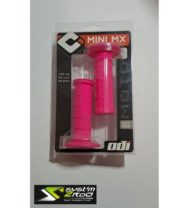 Seulement Aujourd&rsquo;hui REVETEMENTS / POIGNET EN CAOUTCHOUC ODI MINI MX ROSE SEMI-GAUFRE