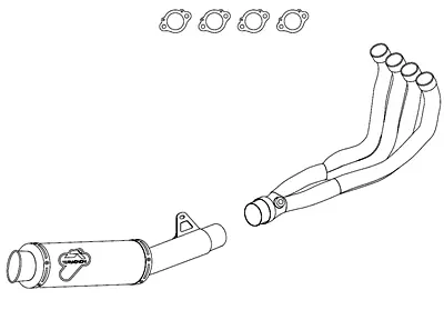 Must-Have Ligne Termignoni coll inox sil titane pour XJ6 2009/2010 RJ19