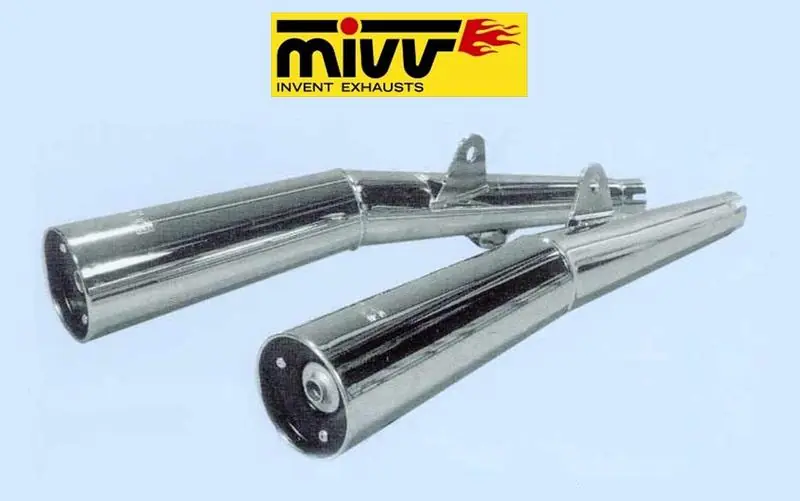 Promotion Saisonnière 2 Silencieux Mivv chromés pour KZ400hA, B ou G