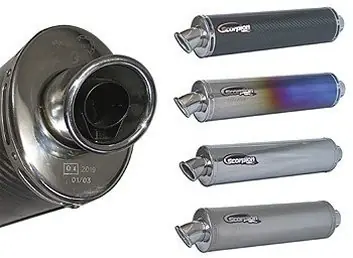Scorpion silencieux Premium ovale carbone pour Honda CBF600 2004/2007 Commander Vite