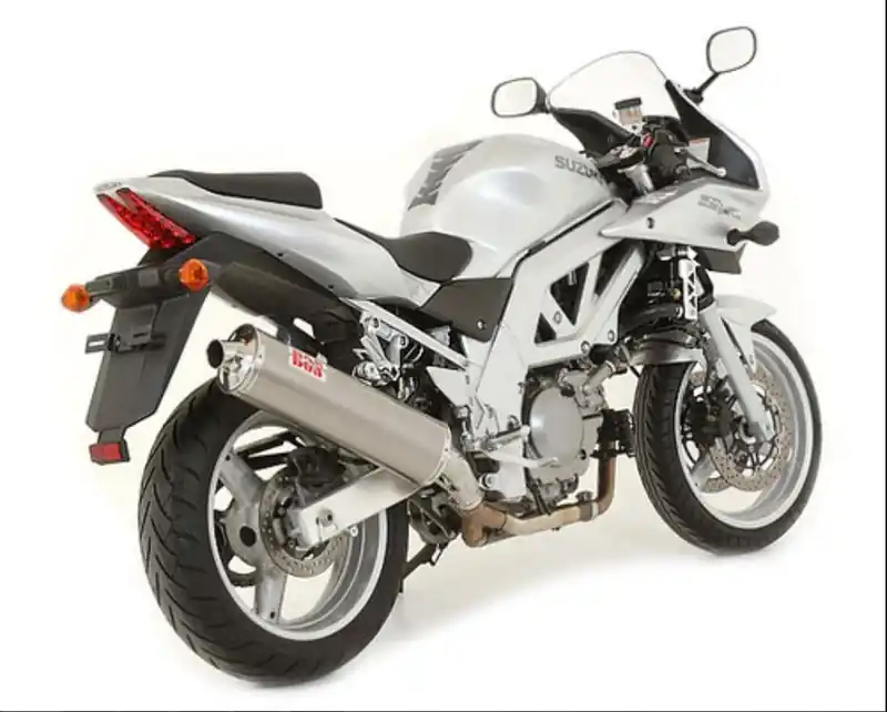 BOS Silencieux alu Ovale 110 pour Suzuki SV650 N et S de 1999 à 2002 Prix Bas