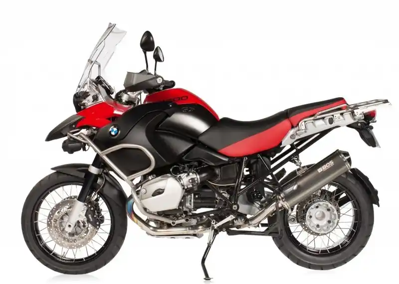 Prix Bas BOS Silencieux inox oval look carbone pour BMW R1200 GS 04-09