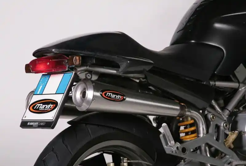 Marving 2 silencieux coniques inox pour Ducati Monster 620 Offre Limitée