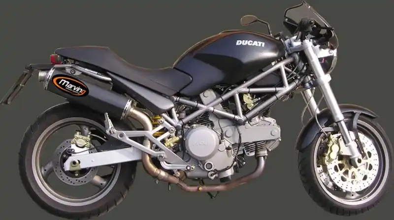 Dernière Chance Marving 2 silencieux Superline ovale carbone pour Ducati Monster 1000