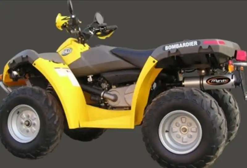 Jusqu&rsquo;à Épuisement Des Stocks Silencieux Marving rond alu pour quad Bombardier Rally 2005>