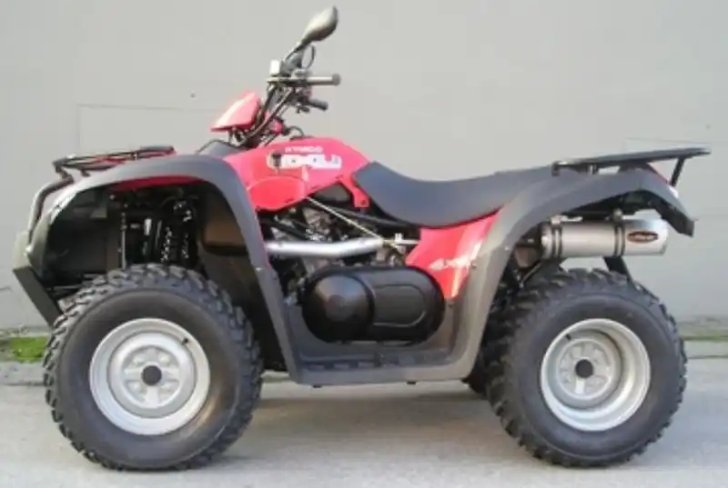 Prix Réduit Silencieux Marving ovale alu pour quad Kymco MXU 300 2006>