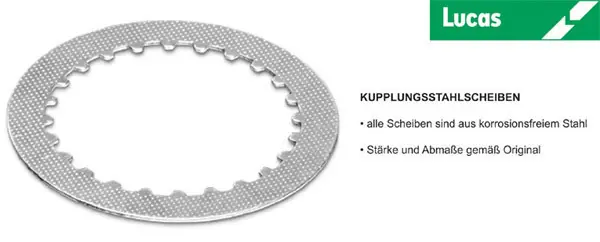 Offre Du Jour Jeu de 6 disques lisses d'embrayage LUCAS pour Aprilia R5 250 94-04