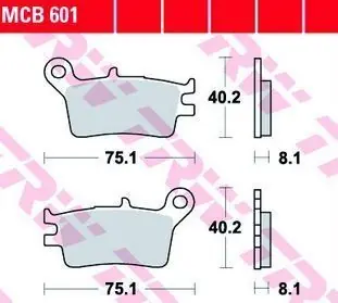 Quantité Limitée Plaquettes AR pour Honda CRM 2T 250R 1989-1990