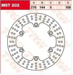 Disque de frein AR Honda NTV650 Deauville 98-05 Achat Immédiat