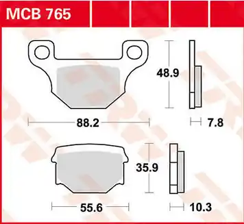 Paire de plaquettes AR LUCAS pour Derbi Mulhacen 125 2007-2011 Meilleure Vente