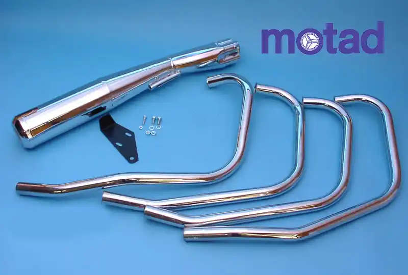 Ligne 4 en 1 Motad ( coudes inox ) pour CB 550 F 1975 / 1977 Vente Directe