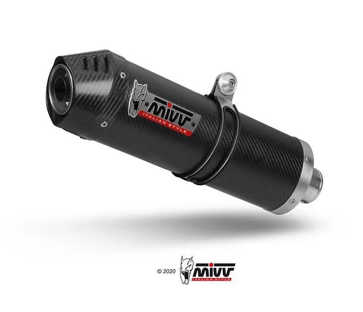 Achat Immédiat MIVV Silencieux ovale carbone pour Honda CBF600 2008/2010