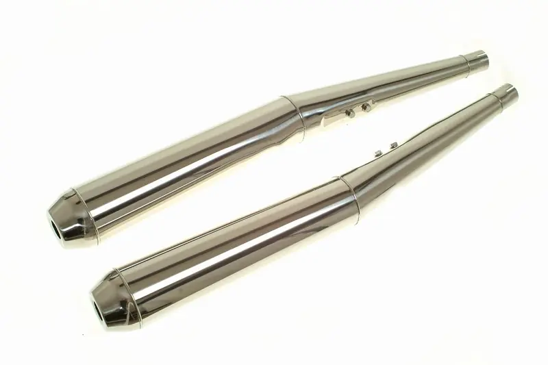 2 Silencieux réplique de l'origine en inox pour BMW R60 Meilleur Choix