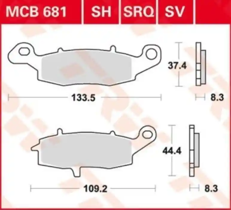 Plaquettes AV Droit pour Suzuki GSX 600 1998-2004 Expédition Rapide
