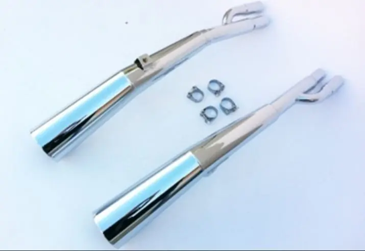 Marving 2 silencieux chromés pour Kawasaki Z1000ST KZT00E Bon Plan