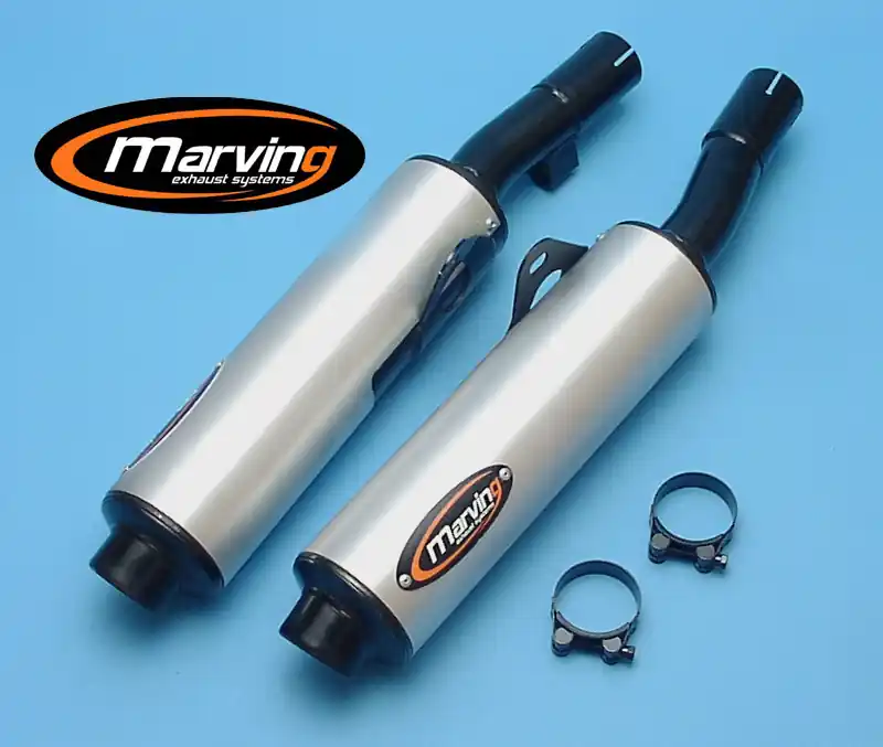 Affaire À Saisir 2 Silencieux Marving noir alu pour GSX750F GR78A 89/97