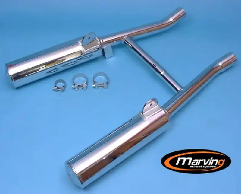 Marving 2 silencieux chromés pour Suzuki VX800 Must-Have