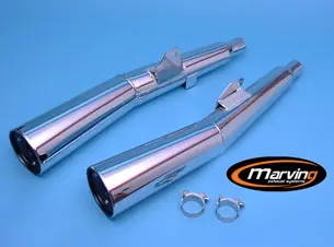Paire de Silencieux Marving pour XJ550 1981 / 1985 4V8 et 26Y Authentique