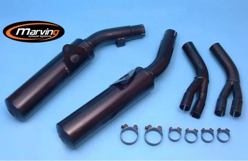 Marving 2 silencieux noir pour Honda VFR 750 RC24 210… Commander Maintenant