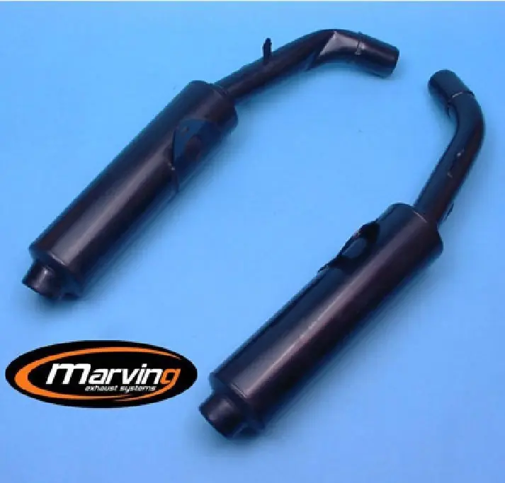 2 Silencieux Marving chrome noir pour CBR1000 SC21 Acheter Direct