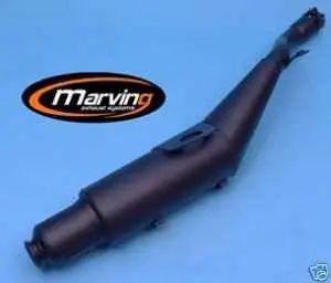 Marving silencieux acier vernis noir pour Honda XL250R MD03 Authentique