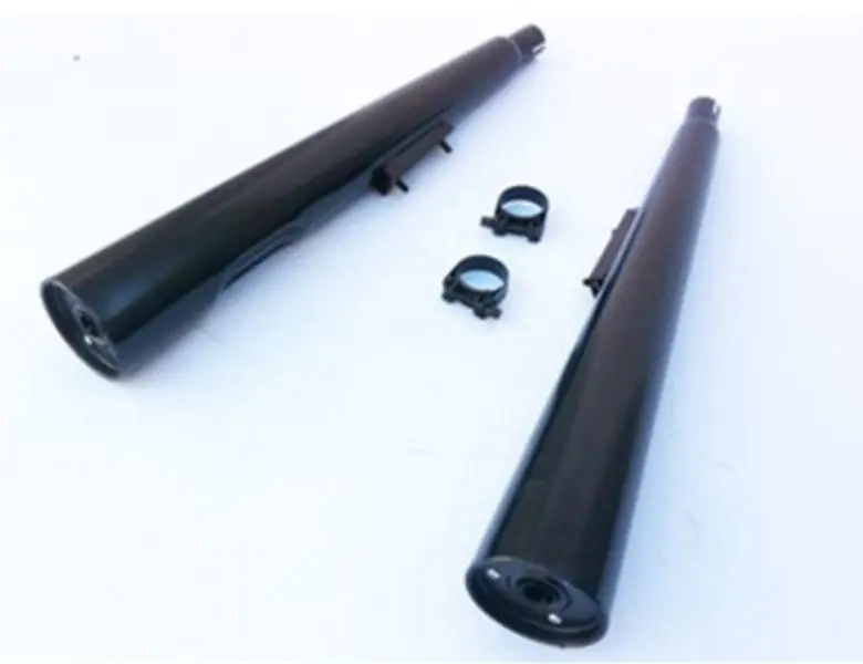 Prix Cassé Marving 2 silencieux chromés noir pour GPZ 550 1981 KZ550D