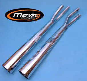 Marving 2 silencieux chromé pour CB 350 Four 73/75 Vente Flash