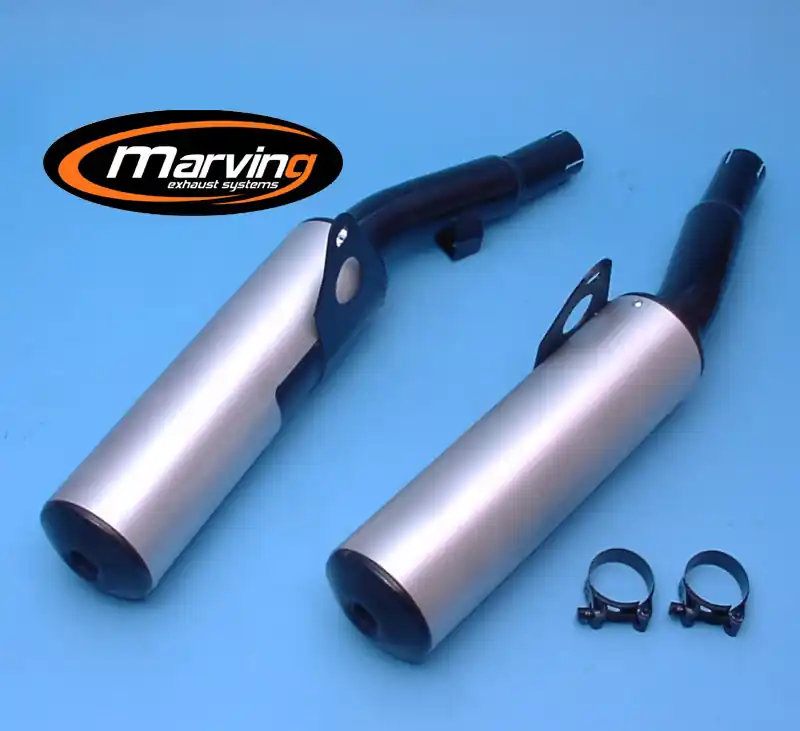 Solde 2 silencieux Marving noir / alu pour FJ1100 84/85