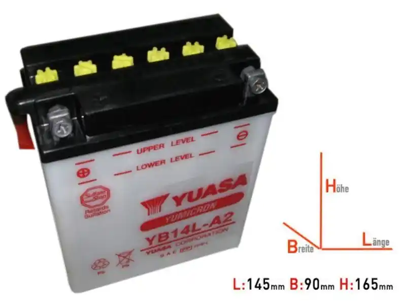 Batterie Yuasa YB14L-A2 Dernier Modèle