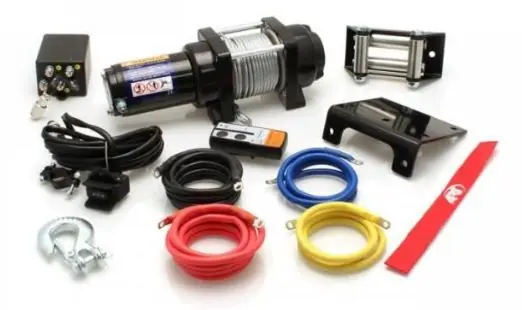 Treuil 4500 Cable Métallique 15.5m Capacité 2040kg Avec Commande à Distance Jusqu&rsquo;à Épuisement Des Stocks