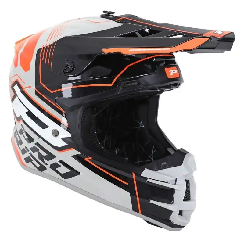 Casque Cross PROGRIP 3080 Adventure Gris Noir Orange S – 55/56 cm Nouvel Arrivage