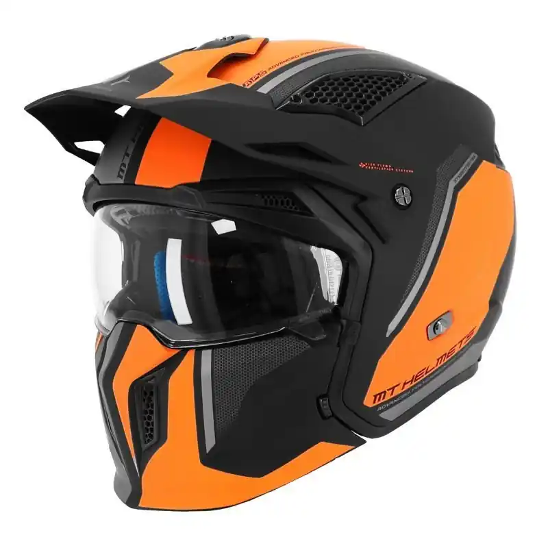 Haute Qualité Casque MT STREETFIGHTER SV S TOTEM C3 Noir Orange Mat S – 55/56 cm