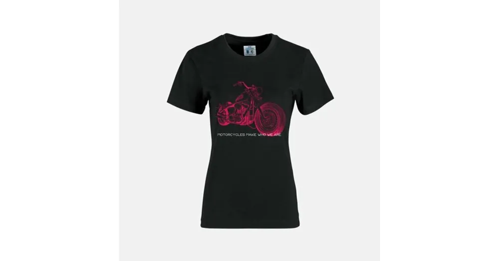 T-shirt femme- Moto rose S Prix Promo