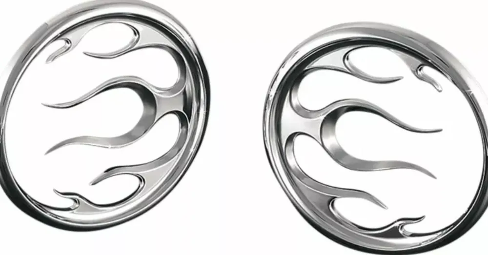 Nouveauté Grille de Haut Parleurs Flamme Kuryakyn Electra Glide, Street Glide 96/13