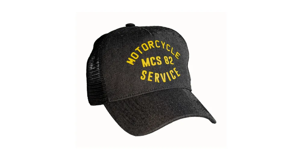 Expédié Aujourd&rsquo;hui Casquette Trucker MCS Service en denim noir