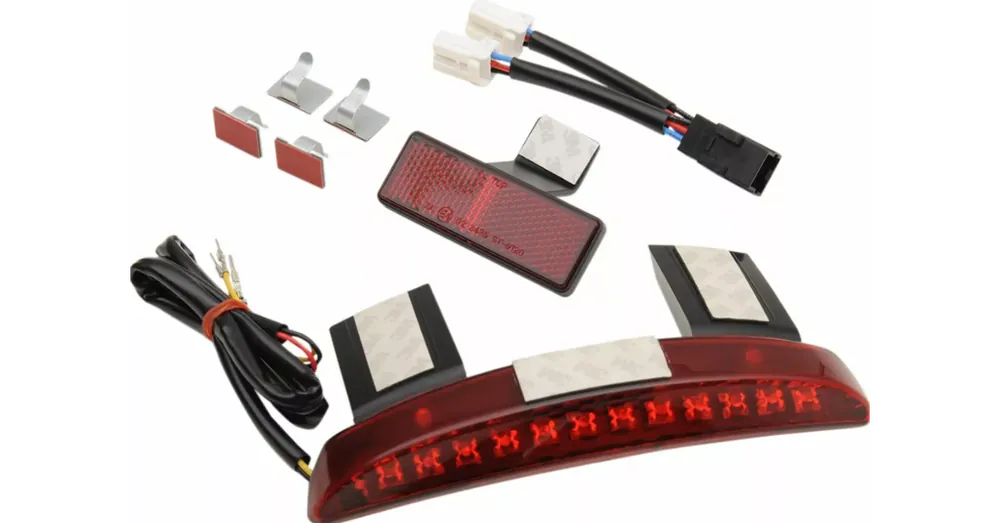 Kit Feu Arrière Demi-Lune de Garde-Boue Rouge Sportster XL Produit De Marque