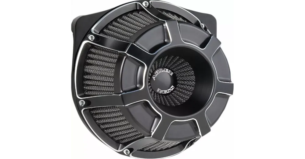 Filtre à Air Arlen Ness Inverted Beveled Noir Softail, Touring Prix Choc