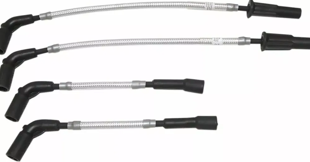 Pas Cher Fils de Bougie Magnum Tressé Sterling Chromite Softail M8