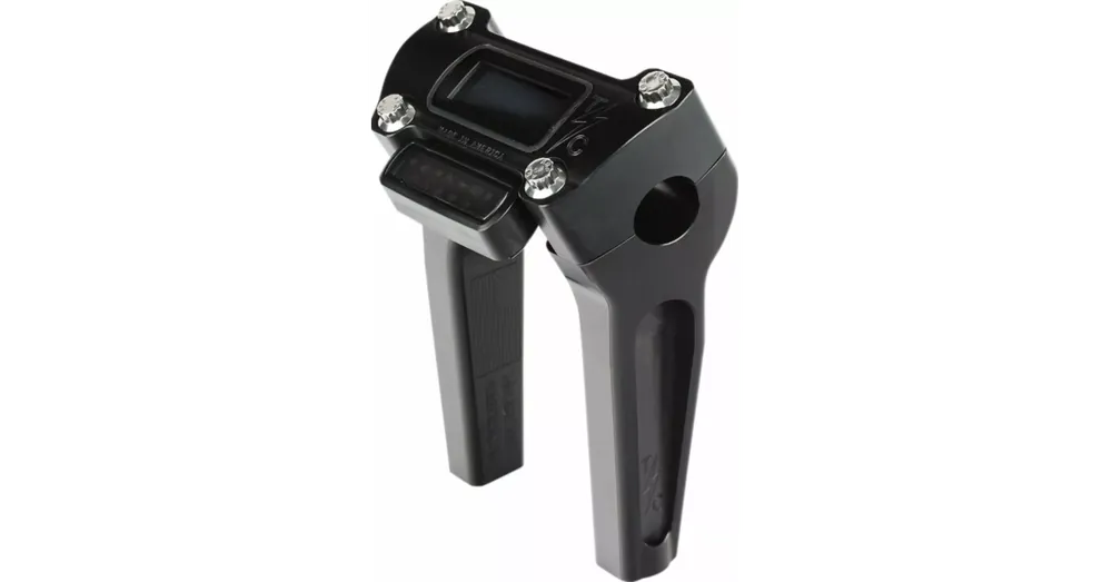 Kit Risers Thrashin Droit 6&Prime; Anodisé Noir avec Emplacement de Compteur Offre Exclusive