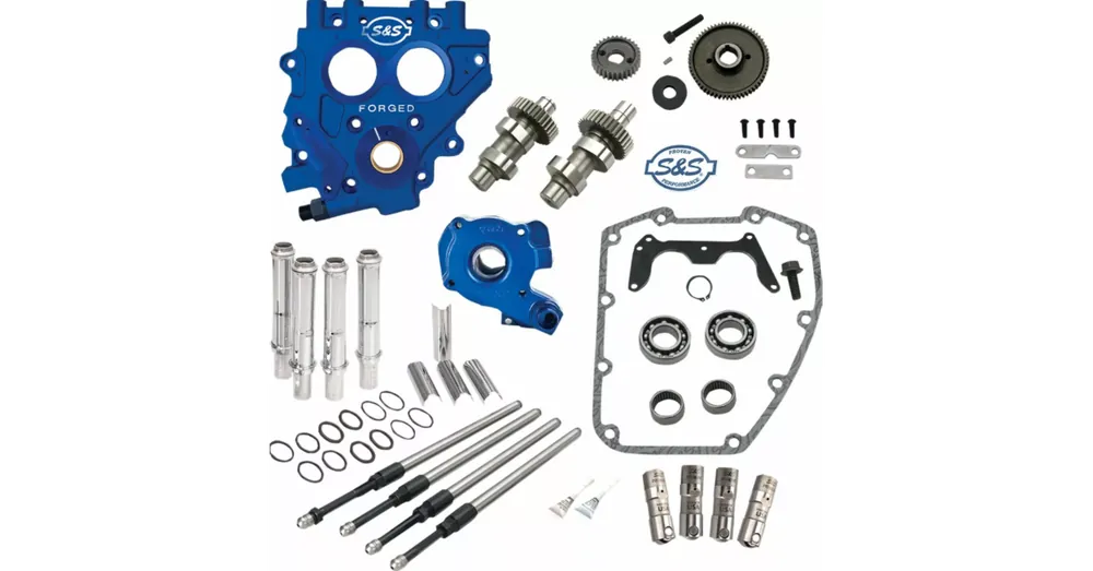 Kit Complet de Distribution S&S 509G Cames Standard Dyna Softail Touring 99/06 Distribution par Pignon Commander Vite
