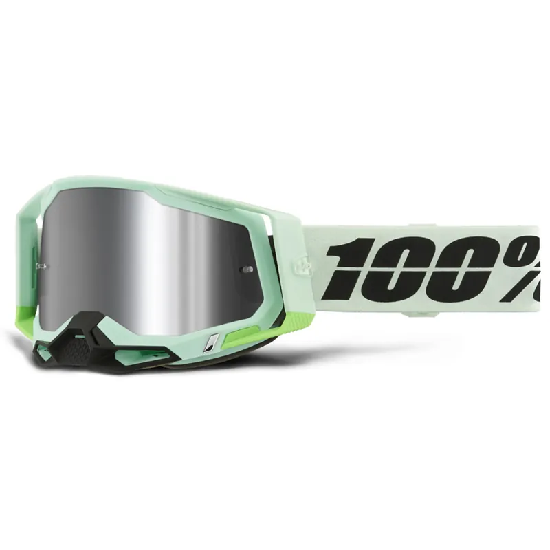 Promotion Saisonnière Masque Cross RACECRAFT 2 Palomar Ecran Miroir Argent Flash