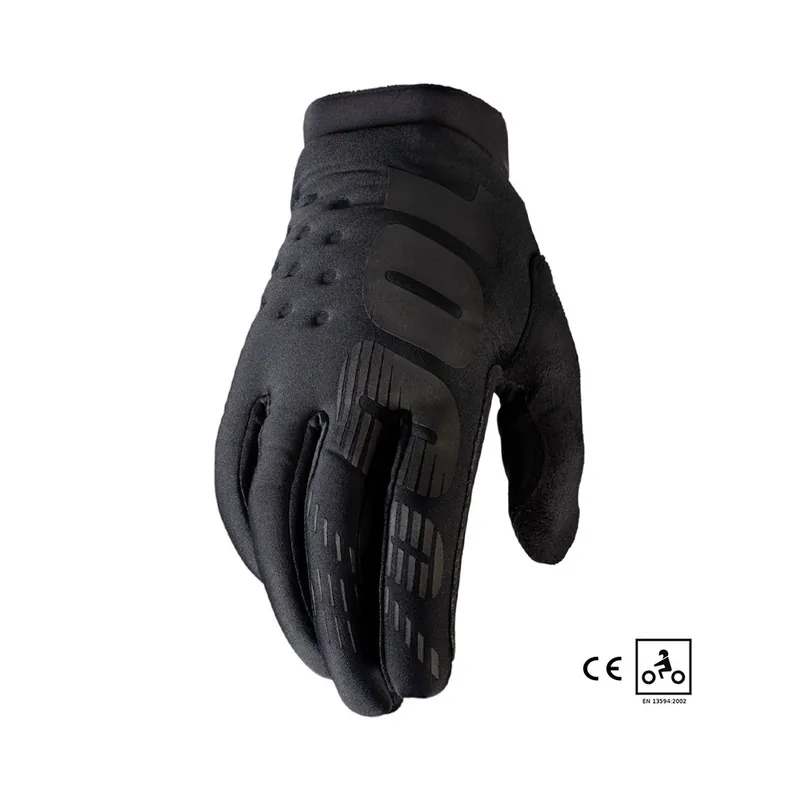 Gants Cross 100% BRISKER CE Noir Prix Promo