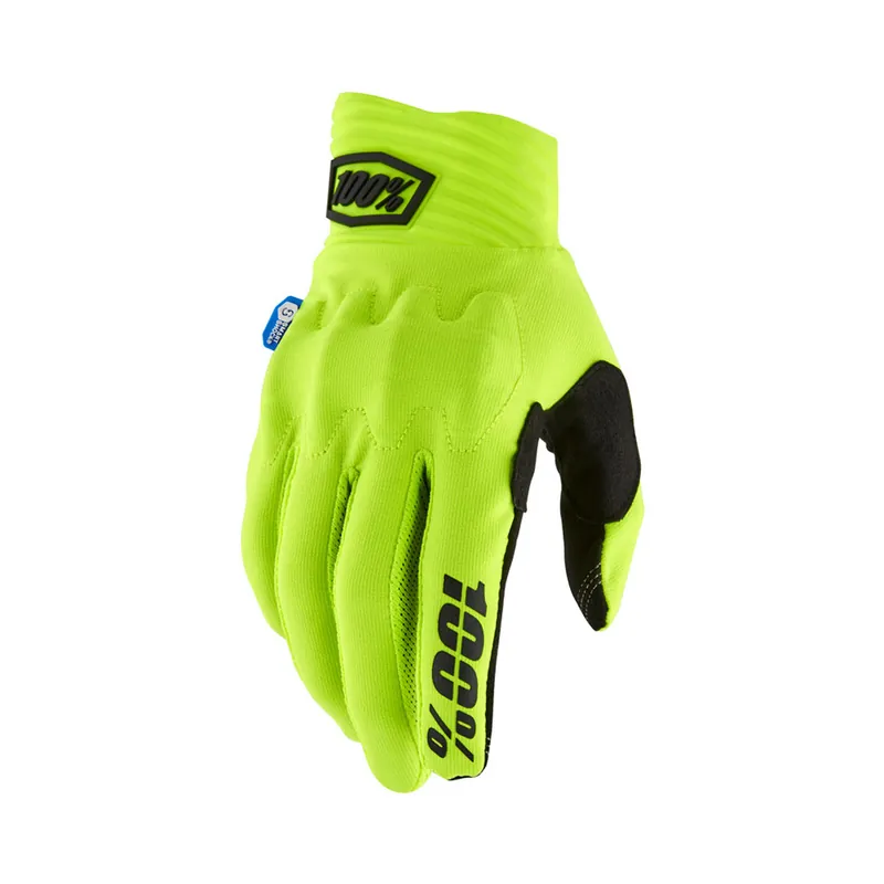Gants Cross 100% COGNITO SMART SHOCK Jaune Fluo Nouvelle Collection