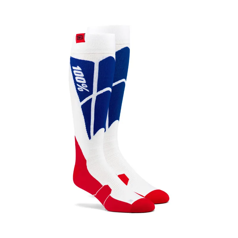 Chaussettes Performance Moto HI SIDE Blanc Prix Promo