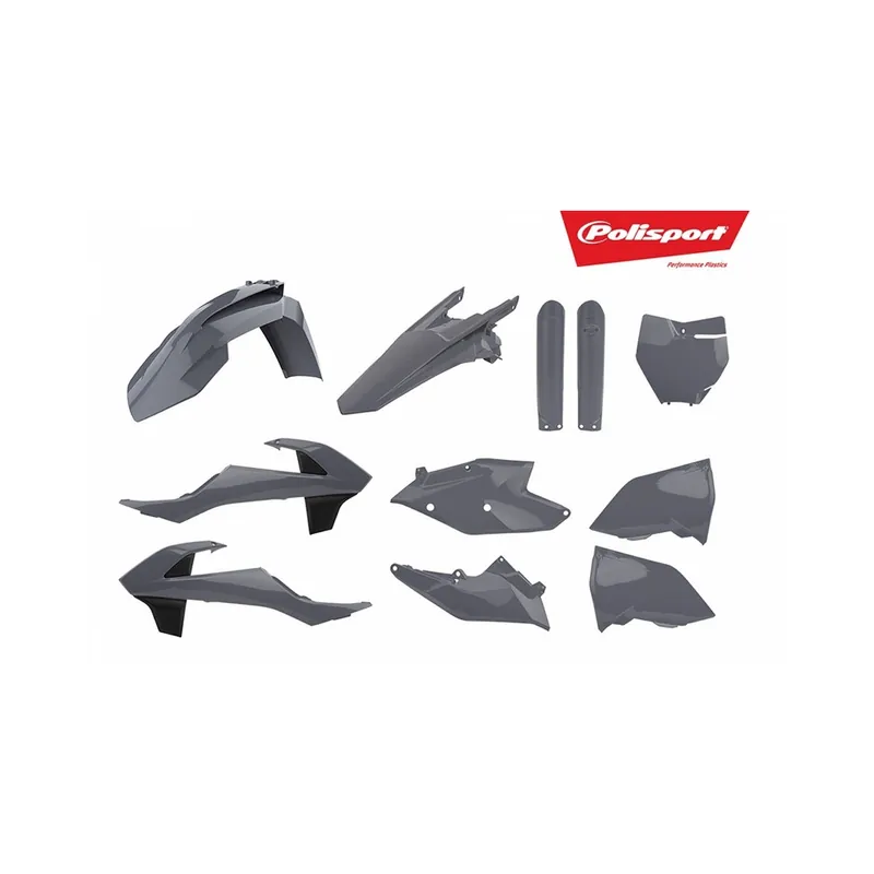 Kit plastiques POLISPORT gris nardo KTM SX/SX-F Livraison Express