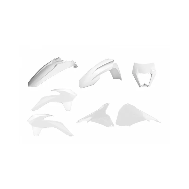 Nouvel Arrivage Kit plastique POLISPORT Enduro Restyle blanc KTM EXC/EXC-F
