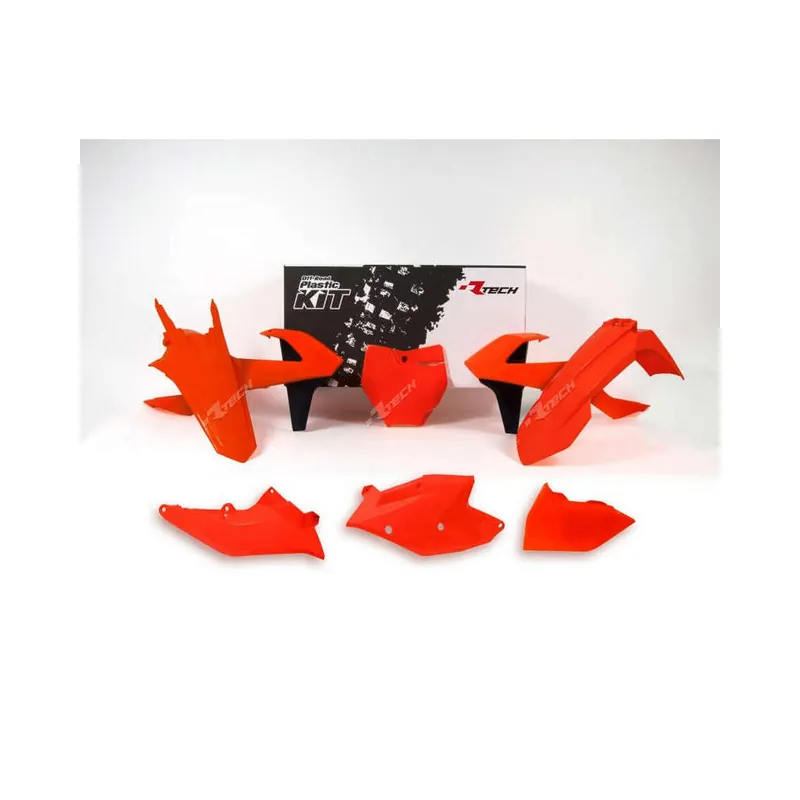 Usine Directe Kit plastique RACETECH orange fluo/noir KTM