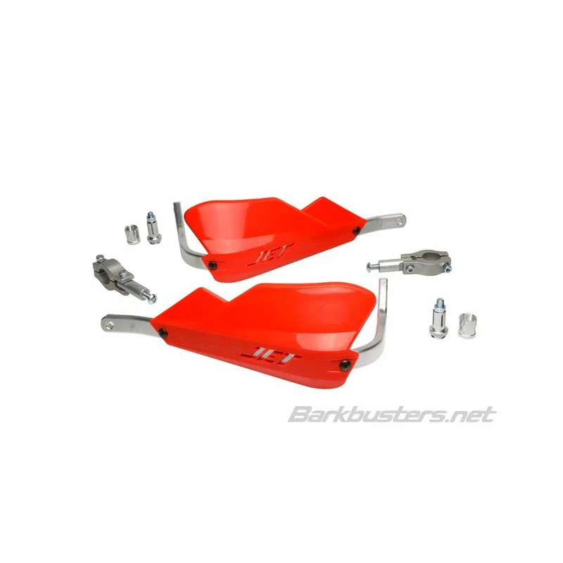Kit protège-mains BARKBUSTERS Jet montage 2 points embout de guidon droit Ø22mm rouge Quantité Limitée